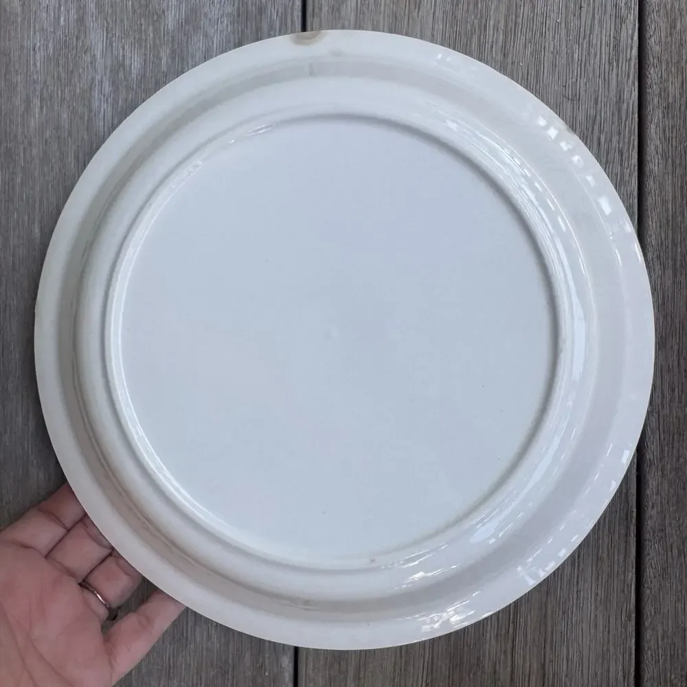 Vintage Cherry Pie Recipe Plate Ceramic Baking Dish Kitchen Decor Granny Cottage